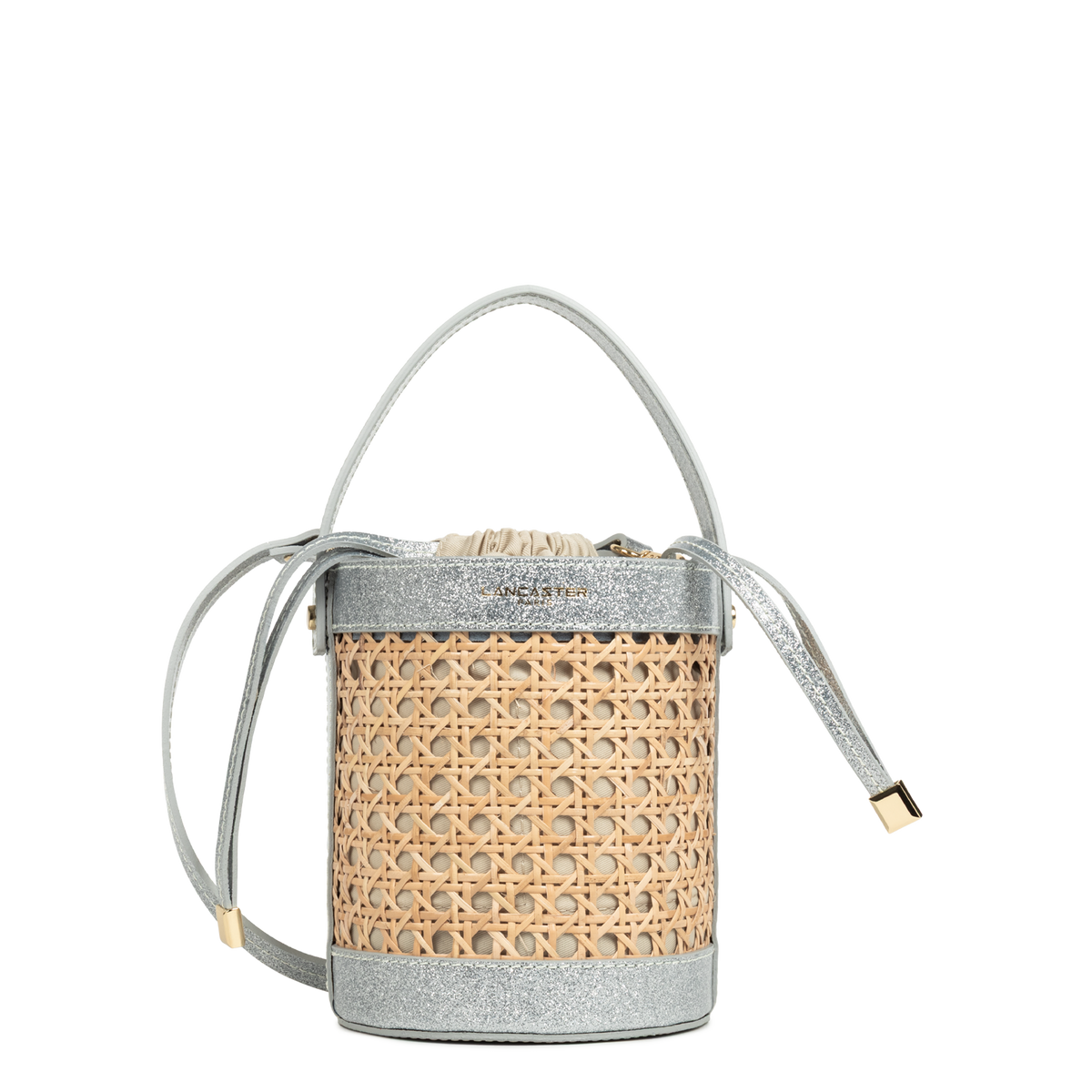 petit sac seau - cannage rotin 