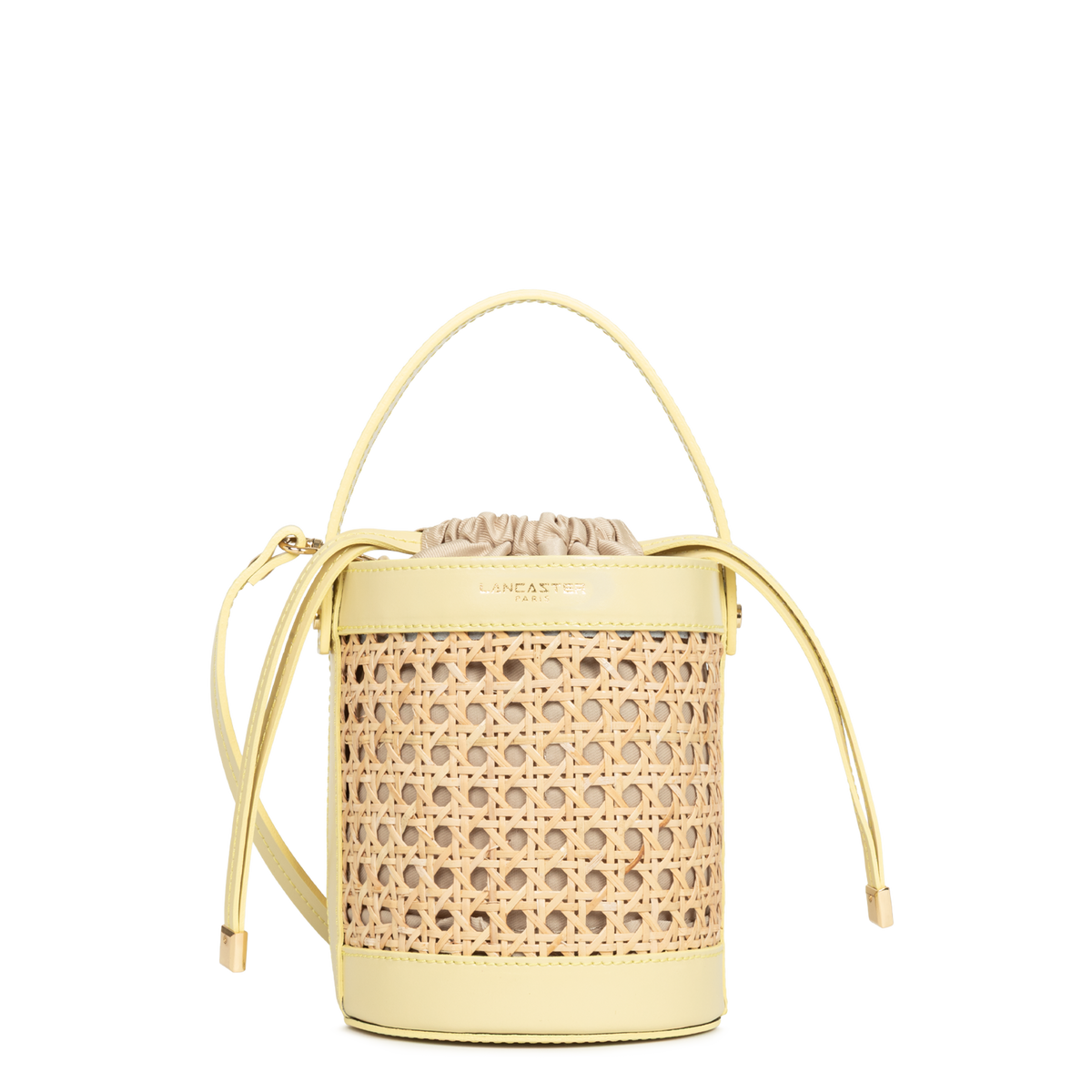 petit sac seau - cannage rotin 