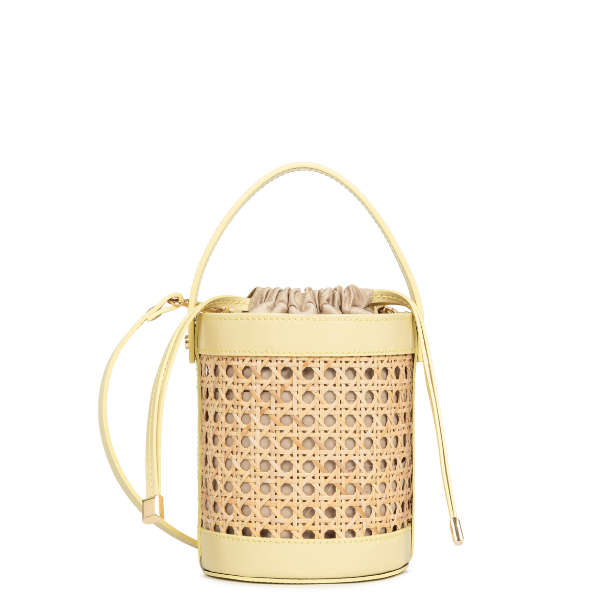 petit sac seau - cannage rotin 