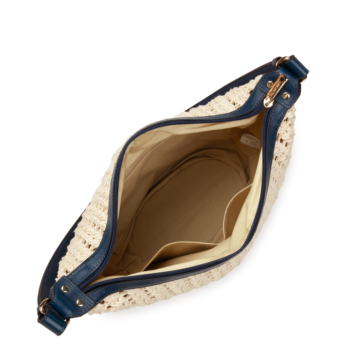 grand sac seau - tressé coton 